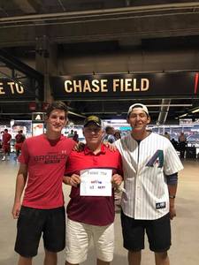 Orlando attended Arizona Diamondbacks vs. Atlanta Braves - MLB on Jul 24th 2017 via VetTix 