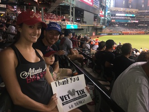 Tyler attended Arizona Diamondbacks vs. Atlanta Braves - MLB on Jul 24th 2017 via VetTix 