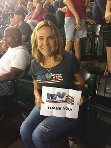 Roseanne attended Arizona Diamondbacks vs. Atlanta Braves - MLB on Jul 24th 2017 via VetTix 