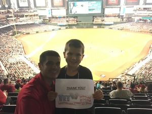 Luke attended Arizona Diamondbacks vs. Atlanta Braves - MLB on Jul 26th 2017 via VetTix 