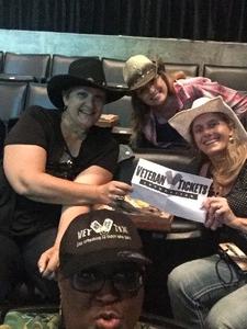 Denise attended Soul2Soul Tour With Tim McGraw and Faith Hill on Jul 14th 2017 via VetTix 