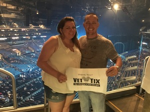 Vernon attended Soul2Soul Tour With Tim McGraw and Faith Hill on Jul 14th 2017 via VetTix 
