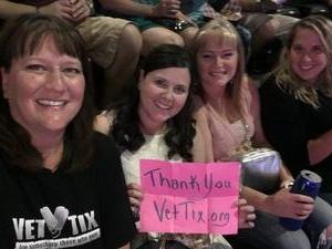 Bobbi attended Soul2Soul With Tim McGraw and Faith Hill on Jul 31st 2017 via VetTix 