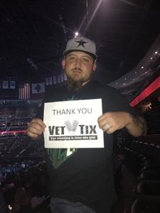 Dominick attended Soul2Soul With Tim McGraw and Faith Hill on Jul 31st 2017 via VetTix 