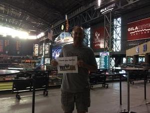 Ron attended Arizona Diamondbacks vs. Houston Astros - MLB on Aug 14th 2017 via VetTix 