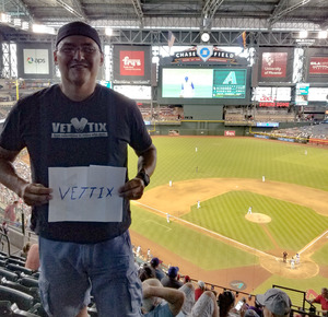 Dino attended Arizona Diamondbacks vs. Los Angeles Dodgers - MLB on Aug 31st 2017 via VetTix 