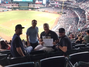 John attended Arizona Diamondbacks vs. Colorado Rockies - MLB on Sep 12th 2017 via VetTix 