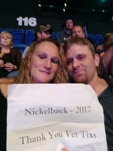 David attended Nickelback - Feed the Machine Tour With Special Guest Daughtry and Shaman's Harvest on Jul 13th 2017 via VetTix 