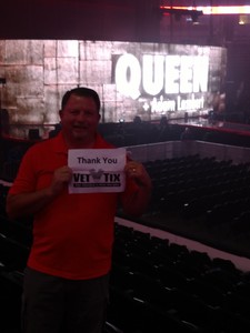 Edgar attended Queen + Adam Lambert Live at the Pepsi Center on Jul 6th 2017 via VetTix 