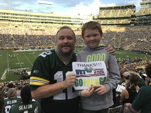 Kevin attended Green Bay Packers vs. Philadelphia Eagles - NFL Preseason on Aug 10th 2017 via VetTix 