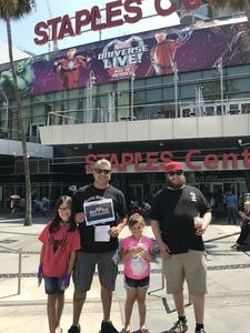 Dan attended Marvel Universe Live! Age of Heroes - Tickets Good for Sunday 3: 00 Pm Show Only on Jul 9th 2017 via VetTix 