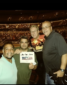 John attended Earth Wind and Fire With Special Guest Chic Feat. Nile Rodgers on Jul 26th 2017 via VetTix 