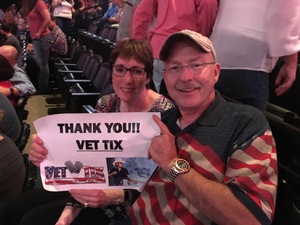 Pete and Denise attended Brad Paisley With Special Guest Dustin Lynch, Chase Bryant, and Lindsay Ell on Jul 15th 2017 via VetTix 