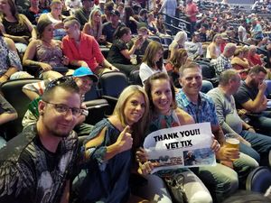 TAMMY attended Brad Paisley With Special Guest Dustin Lynch, Chase Bryant, and Lindsay Ell on Jul 15th 2017 via VetTix 