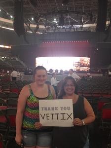 Katherine attended Queen + Adam Lambert on Jul 20th 2017 via VetTix 