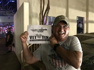 Lonnie attended United We Rock Tour 2017 - Styx and Reo Speedwagon With Don Felder - Reserved Seats on Jul 30th 2017 via VetTix 