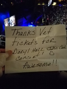 EDMOND attended Daryl Hall and John Oates and Tears for Fears With a Special Acoustic Performance by Allen Stone on Jul 17th 2017 via VetTix 