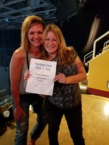 Andrea attended Soul2Soul Tour With Tim McGraw and Faith Hill on Aug 17th 2017 via VetTix 