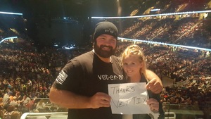 Kevin attended Soul2Soul Tour With Tim McGraw and Faith Hill on Aug 17th 2017 via VetTix 