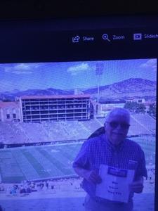 Larry attended Colorado Buffaloes vs. Texas State - NCAA Football on Sep 9th 2017 via VetTix 
