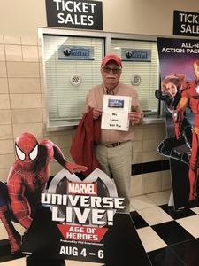 Marvel Universe Live! Age of Heroes - Tickets Good for Sunday 5: 00 Pm Show Only