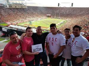 Ruben attended University of Southern California Trojans vs. Stanford - NCAA Football on Sep 9th 2017 via VetTix 