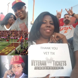 matrika attended University of Southern California Trojans vs. Stanford - NCAA Football on Sep 9th 2017 via VetTix 