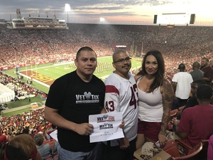 Daniel attended University of Southern California Trojans vs. Stanford - NCAA Football on Sep 9th 2017 via VetTix 