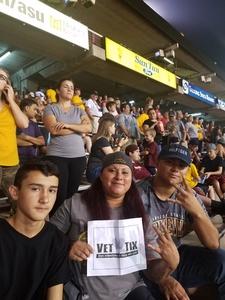 Monica attended Arizona State Sun Devils vs. San Diego State - NCAA Football on Sep 9th 2017 via VetTix 