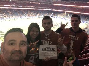 david attended 2017 Texas Bowl - Texas Longhorns vs. Missouri Tigers - NCAA Football on Dec 27th 2017 via VetTix 