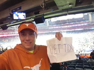 Adam attended 2017 Texas Bowl - Texas Longhorns vs. Missouri Tigers - NCAA Football on Dec 27th 2017 via VetTix 
