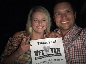Travis attended Soul2Soul Tour With Tim McGraw and Faith Hill on Sep 23rd 2017 via VetTix 