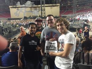 Sherwin attended U2 the Joshua Tree Tour 2017 - Opening: Beck - Live in Concert on Sep 19th 2017 via VetTix 