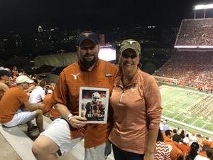 Anthony attended Texas Longhorns vs. Kansas State - NCAA Football on Oct 7th 2017 via VetTix 