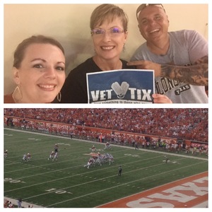 Terry attended Texas Longhorns vs. Kansas State - NCAA Football on Oct 7th 2017 via VetTix 