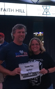 Matt attended Soul2Soul Tour With Tim McGraw and Faith Hill on Oct 5th 2017 via VetTix 