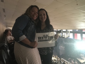 Sarah attended Soul2Soul Tour With Tim McGraw and Faith Hill on Oct 5th 2017 via VetTix 