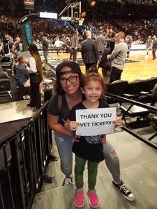Brittany attended Brooklyn Nets vs. Atlanta Hawks - NBA on Oct 22nd 2017 via VetTix 