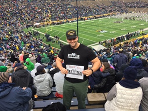 Adam attended Notre Dame Fighting Irish vs. Wake Forest - NCAA Football - Military Appreciation Game on Nov 4th 2017 via VetTix 