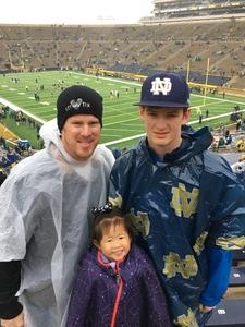 Christopher attended Notre Dame Fighting Irish vs. Wake Forest - NCAA Football - Military Appreciation Game on Nov 4th 2017 via VetTix 