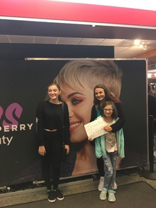 Lawrence attended Katy Perry: Witness the Tour With Noah Cyrus on Oct 12th 2017 via VetTix 