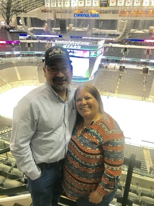 Andrew & Janeen Garza attended Dallas Stars vs. Colorado Avalanche - NHL on Oct 14th 2017 via VetTix 