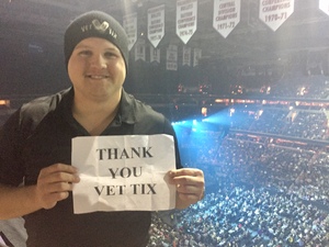 Tyler attended Soul2Soul Tour With Faith Hill and Tim McGraw on Oct 13th 2017 via VetTix 