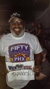 Perry attended Phoenix Suns vs. Portland Trail Blazers - NBA - Home Opener! on Oct 18th 2017 via VetTix 