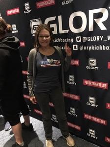 Diane attended Glory 48 New York - Presented by Glory Kickboxing - Live at Madison Square Garden on Dec 1st 2017 via VetTix 