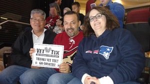 George attended Arizona Coyotes vs. Winnipeg Jets - NHL - Military Appreciation Game! on Nov 11th 2017 via VetTix 