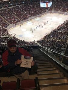 Larry attended Arizona Coyotes vs. Winnipeg Jets - NHL - Military Appreciation Game! on Nov 11th 2017 via VetTix 
