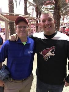 James attended Arizona Coyotes vs. Carolina Hurricanes - NHL - Military Appreciation Game! on Nov 4th 2017 via VetTix 