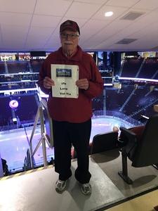 Larry attended Arizona Coyotes vs. Carolina Hurricanes - NHL - Military Appreciation Game! on Nov 4th 2017 via VetTix 