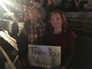 Eric attended Zac Brown Band on Oct 29th 2017 via VetTix 